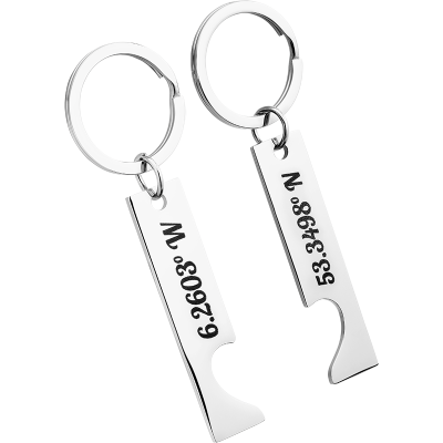 Personalized Heart Keyrings with Engraved...