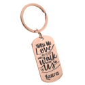 Personalized Memorial Photo Engraved Keyring