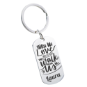 Personalized Memorial Photo Engraved Keyring