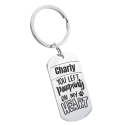 Personalized Pet Memorial Photo Engraved Keyring
