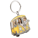 Retro Campervan Keyring with Personalized Faces