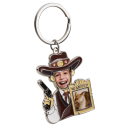 Wanted Poster Keyring with Personalized Face