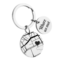 Personalized Geo-map Keyring