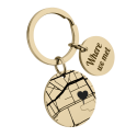 Personalized Geo-map Keyring