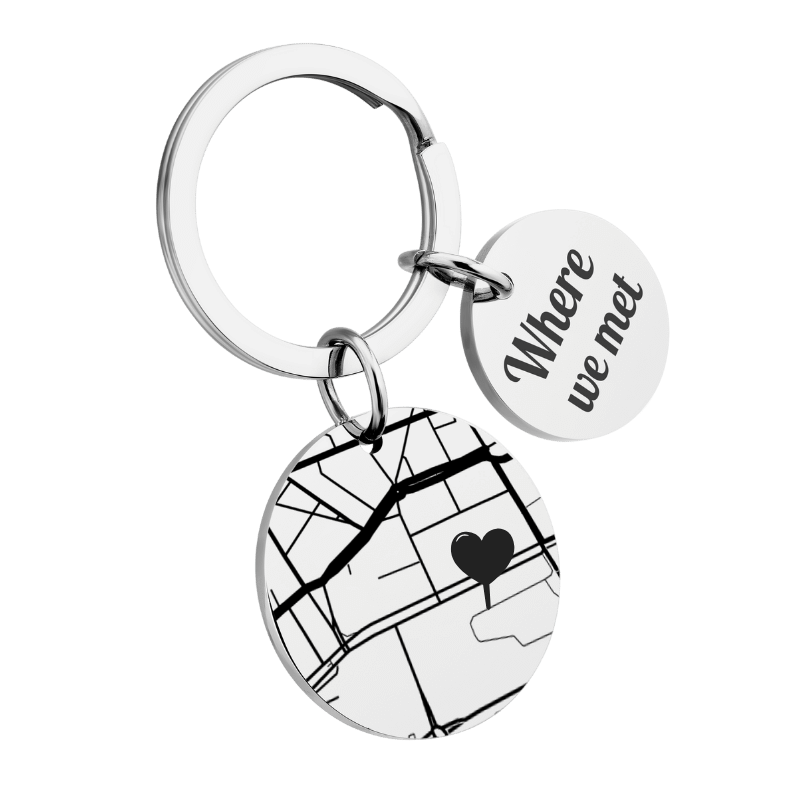 Personalized Geo-map Keyring