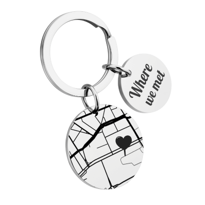 Personalized Geo-map Keyring Personalized Geo-map Keyring