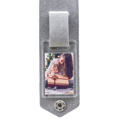 Engraved Leather Keyring for Dad with... Engraved Leather Keyring for Dad with...