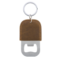 Personalized Leather Bottle Opener Keyring with Engraved Name, Gift for Him