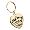 Engraved Locket Keyring with Photos for Couples - You are my heart