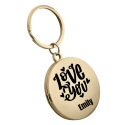 Personalized Couple's Locket Keyring with Photos plus ''Love you'' Engraving