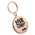 Personalized Couple's Locket Keyring with Photos plus ''Love you'' Engraving
