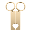 Personalized Couples' Holding Hands Heart Keyrings—Engraved Names and Dates