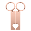 Personalized Couples' Holding Hands Heart Keyrings—Engraved Names and Dates